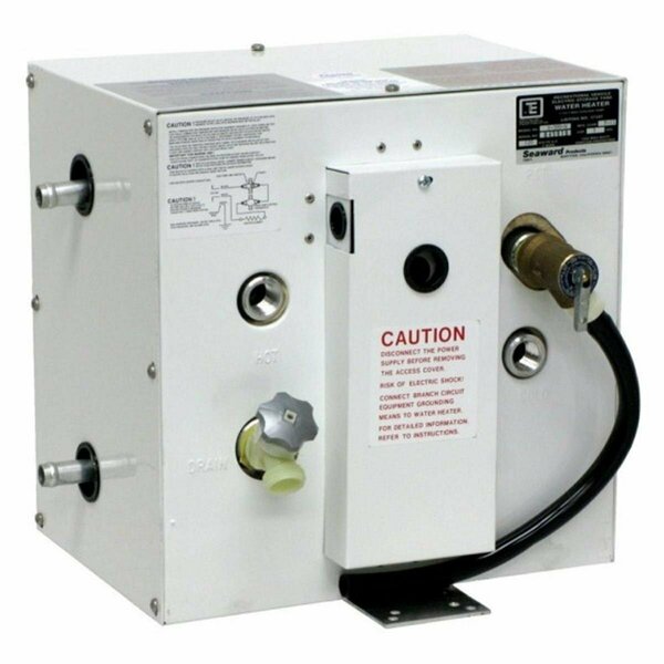 Powerhouse 120 V 1500W Seaward 3 Gallon Hot Water Heater with Side Heat Exchanger - White Epoxy PO3449926